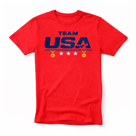 Team USA 2026 Gold Medal Olympic Hockey T-Shirt - Adult & Kids sizes - Picture 3 of 6